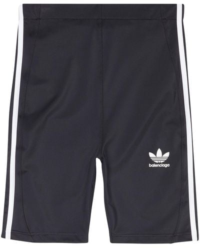 Balenciaga X Adidas 3-stripes Cycling Shorts - Blue
