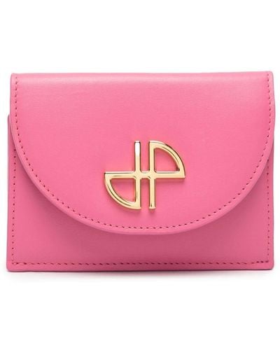 Patou Jp Leather Wallet - Pink