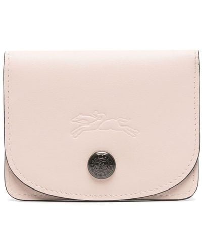 Longchamp Le Pliage Xtra Leather Card Holder - Pink