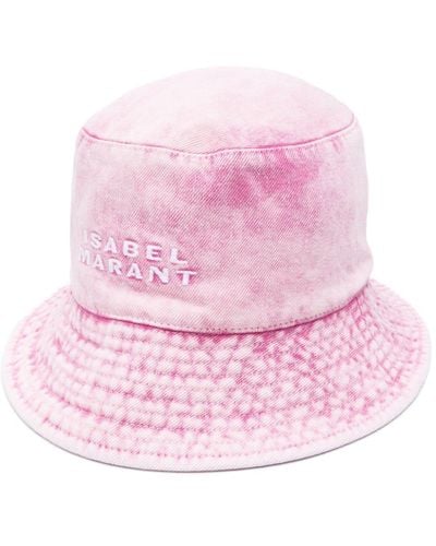 Isabel Marant Giorgia Logo-embroidered Bucket Hat - Pink