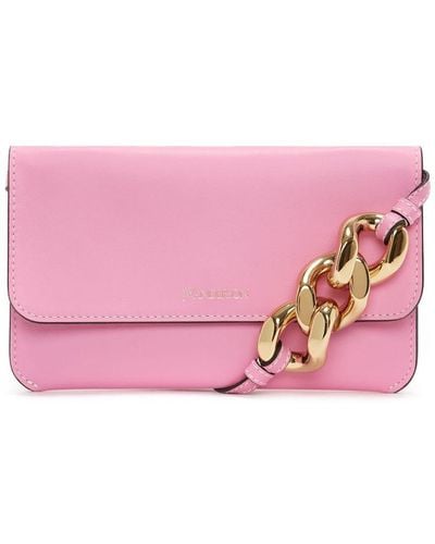 JW Anderson Chain-detail Phone Bag - Pink