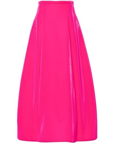 Emporio Armani A-line Long Skirt - Pink