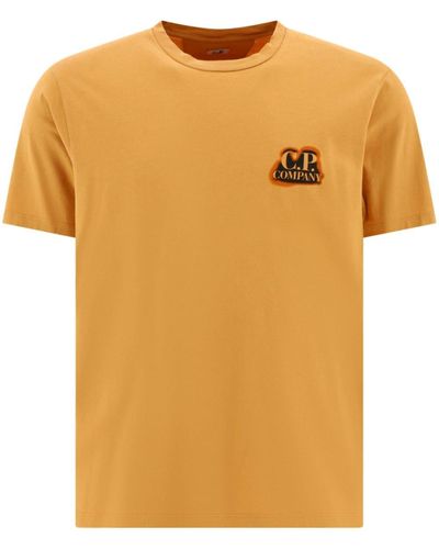 C.P. Company 24/1 cotton T-shirt - Gelb