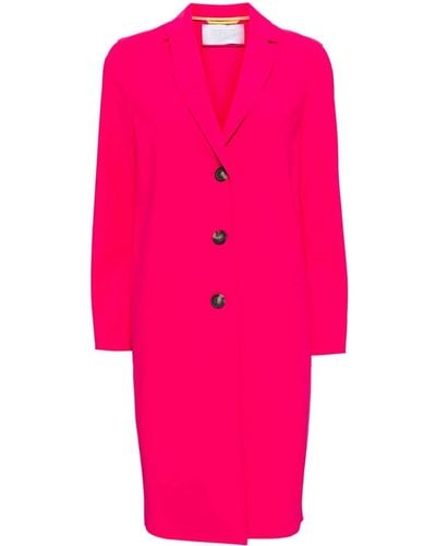 Harris Wharf London Single-breasted Scuba Coat - Pink