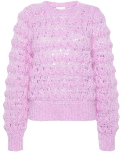 Isabel Marant Elvire Open-knit Sweater - Pink