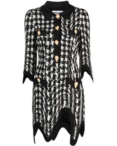 Moschino Robe courte bicolore - Noir