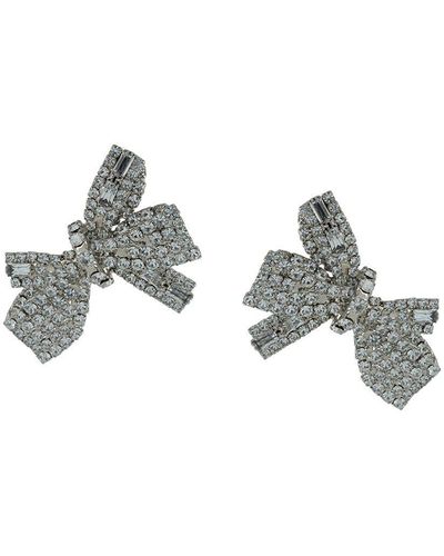 Jennifer Behr Brigette Crystal-embellished Earrings - Metallic
