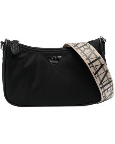 Emporio Armani Nylon Shoulder Bag - Black