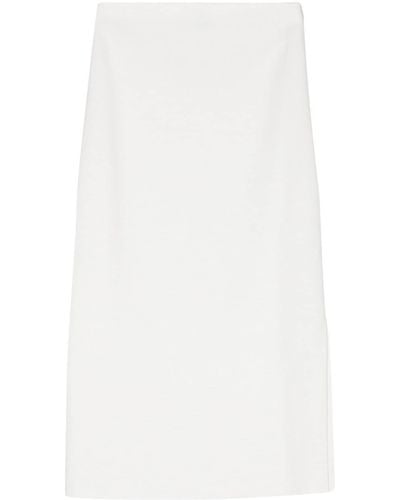 Lorena Antoniazzi Ribbed-knit Pencil Skirt - White