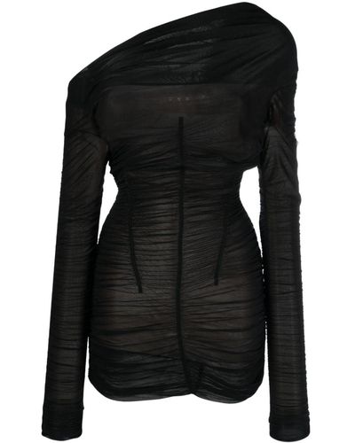 KNWLS Mini-jurk Met Ruches - Zwart