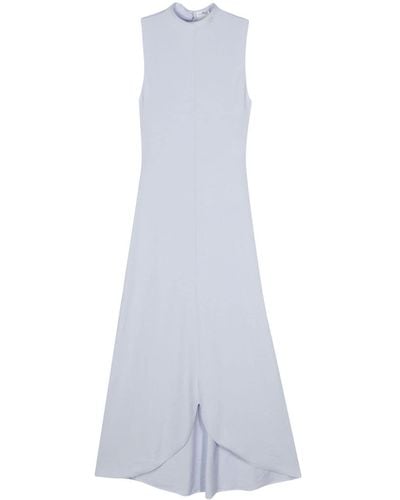 Courreges Logo-embroidered maxi dress - Blanco
