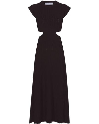 Proenza Schouler Cut-out Detailing Short-sleeve Dress - Black