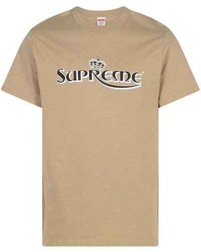 Supreme Crown "khaki" T-shirt - Natural