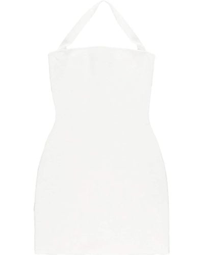 Zeynep Arcay Fine Knit Mini Dress - White