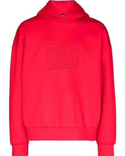 Dolce & Gabbana Hoodie mit Logo - Rot