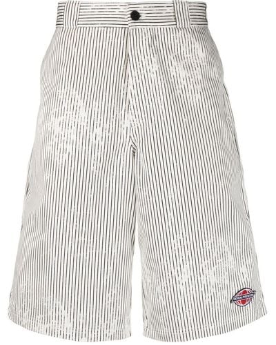 Heron Preston Striped Canvas Shorts - White