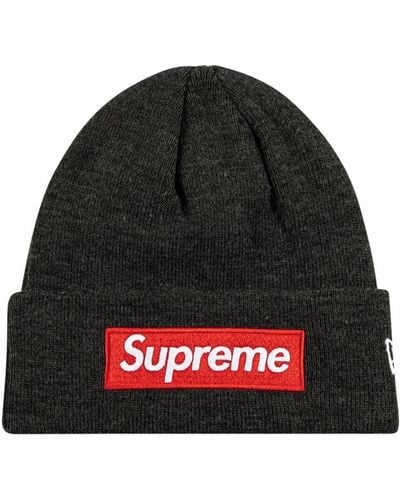 Supreme X New Era bonnet à logo Box - Gris