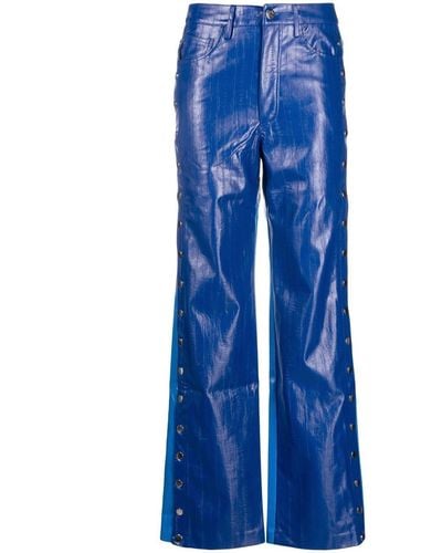 ROTATE BIRGER CHRISTENSEN Pantaloni dritti bicolore - Blu
