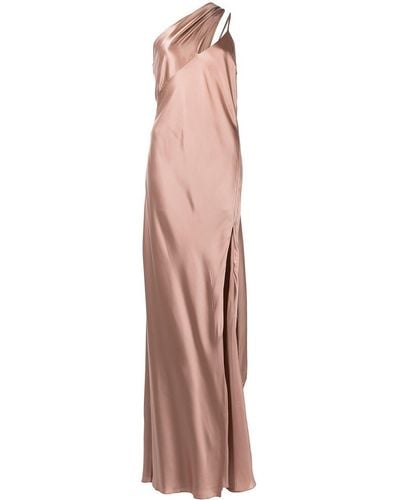 Michelle Mason Draped-panel Silk Gown - Multicolor