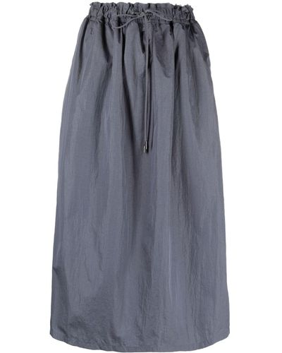 Woolrich Drawstring Midi Skirt - Blue