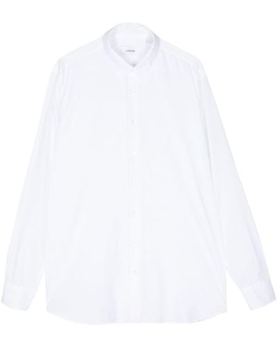 Lardini Drop-shoulder Long-sleeve Shirt - White