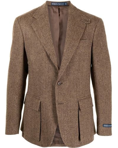 Polo Ralph Lauren Herringbone-pattern Sport Coat - Brown