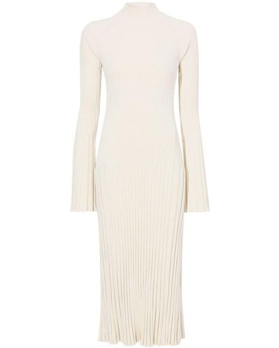 Proenza Schouler Ribbed Knit Midi Dress - White
