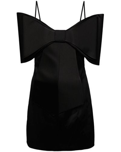 Mach & Mach Le Cadeau Organza Mini Dress - Black