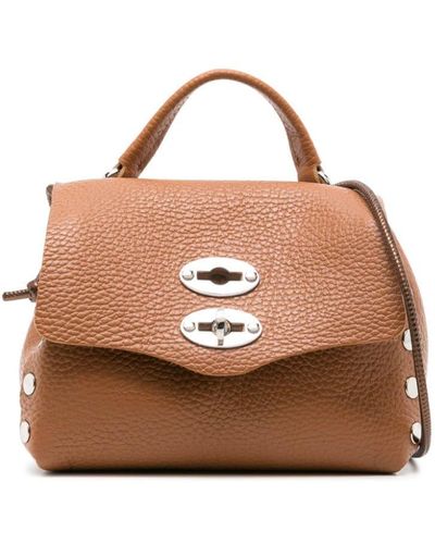 Zanellato Super Baby Postina Leather Bag - Brown