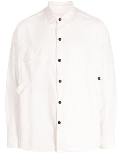 Izzue Classic-collar Cotton Shirt - Natural