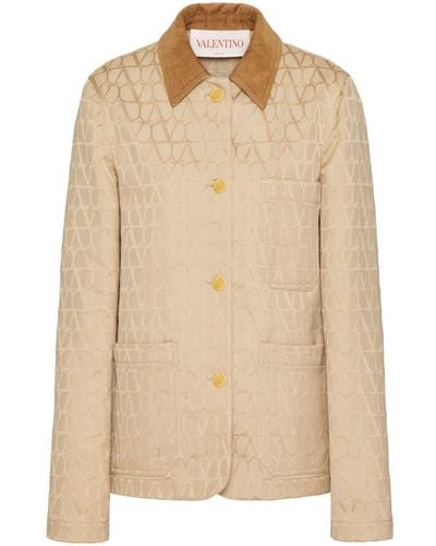 Valentino Garavani Toile Iconographe Jacquard Cotton Jacket - Natural