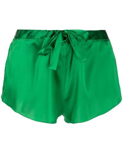 Gilda & Pearl Shorts aus Seide mit Kordelzug - Grün