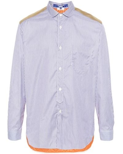 Junya Watanabe Striped Cotton Shirt - Purple