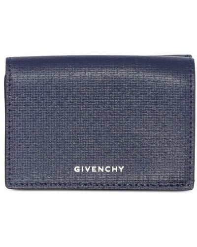 Givenchy Compact Logo-print Wallet - Blue