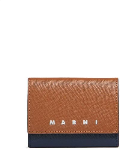 Marni Two-tone Leather Keyholder - White