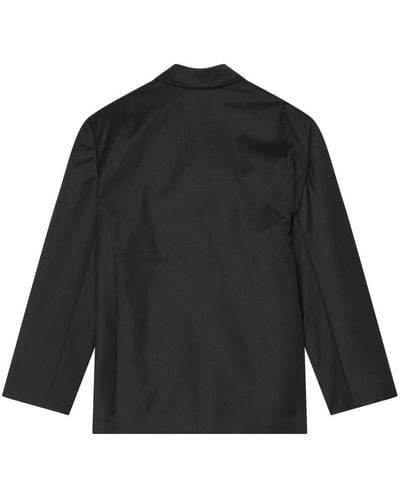 Balenciaga サイドタイ オーバーサイズジャケット - ブラック