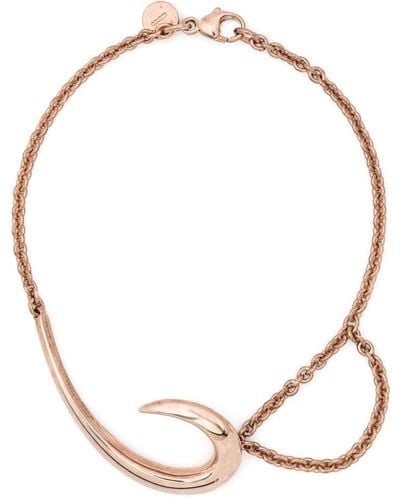 Shaun Leane Rose Gold Vermeil Hook Bracelet - White