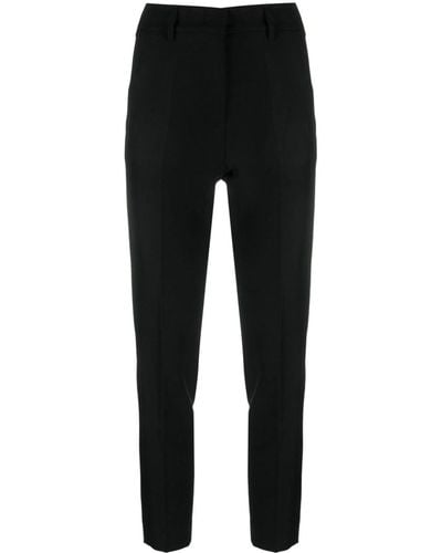 Blanca Vita Mid-rise Cropped Trousers - Black