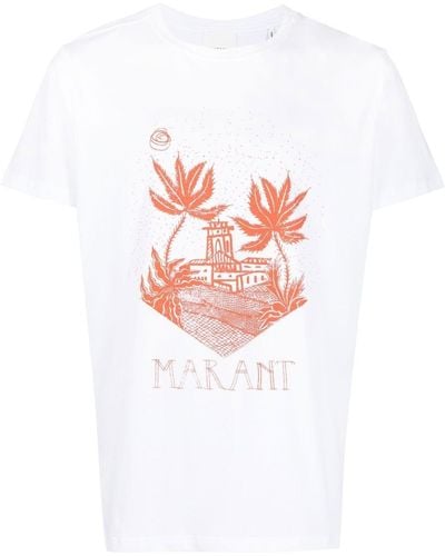 Isabel Marant T-shirt Met Print - Wit