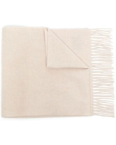 N.Peal Cashmere Frayed-edge Cashmere Scarf - Natural