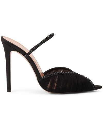 Andrea Wazen Katy 105 Crystal-embellished Court Shoes - Black
