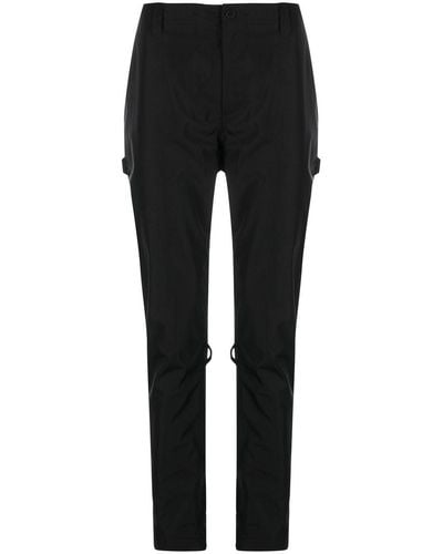 The Power for the People Zip-detail Drop-crotch Pants - Black