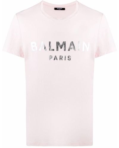 Balmain ロゴ Tシャツ - ピンク