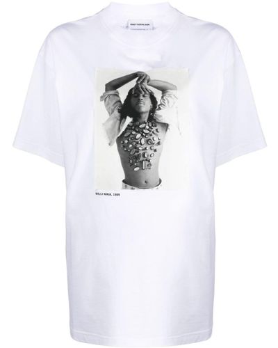 Honey Fucking Dijon X Chantal Regnault Photograph-print Cotton T-shirt - White