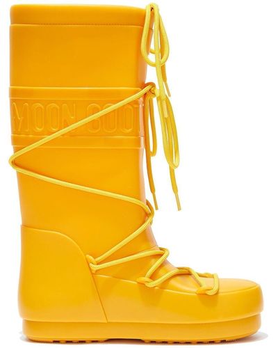 Moon Boot Icon Rain Boots - Yellow