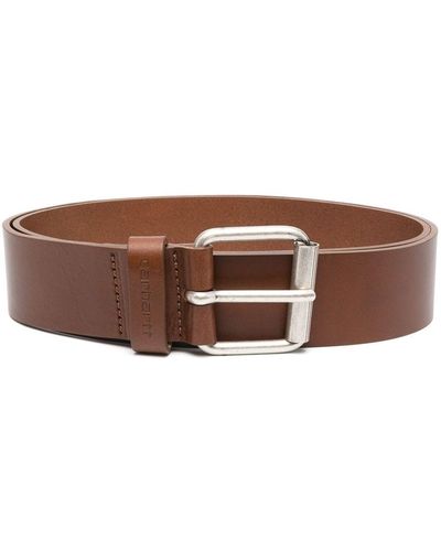 Carhartt Logo Embossed Buckle Belt - Brown