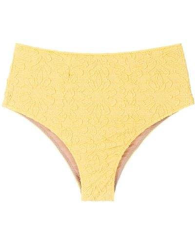 Clube Bossa Casall Jacquard Bikini Bottoms - Yellow
