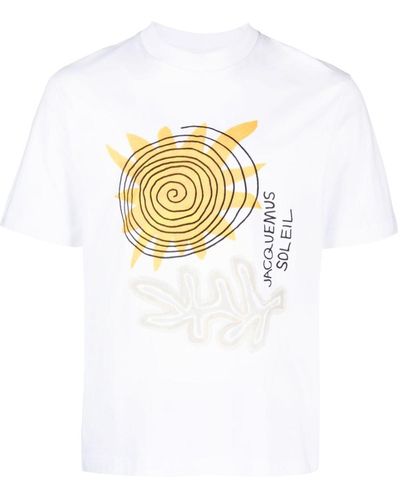 Jacquemus Soalheiro T-Shirt mit Logo-Print - Weiß