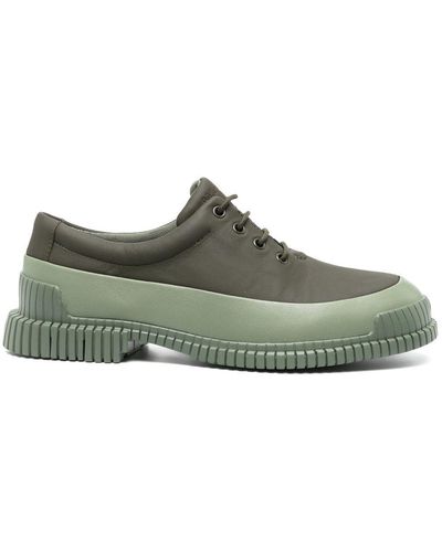 Camper Pix Contrasting-sole Leather Loafers - Green