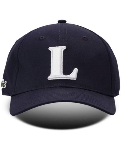 Lacoste Cappello da baseball con ricamo - Blu